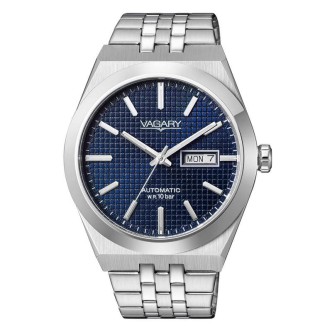 1 - Orologio automatico uomo Vagary G.Matic 101 blu IX3-513-73 cassa e bracciale acciaio
