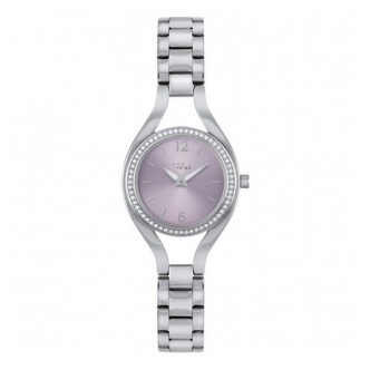 1 - Orologio solo tempo donna Breil Elettra EW0587 acciaio fondo viola con cristalli