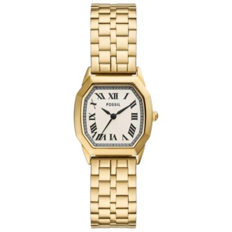 1 - Orologio donna Fossil Harlow dorato ES5361 solo tempo cassa e bracciale acciaio
