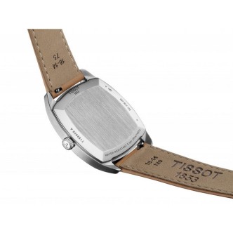 1 - Orologio donna solo tempo Tissot Stylist fondo grigio T159.909.16.031.00 cinturino in pelle marrone