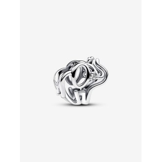 1 - Charm OpenWork Elephant Woman Pandora 793345C01 Silver 925 Zircon