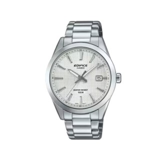 Orologio uomo solo tempo Casio Edifice fondo bianco EFV-160D-7AVEF cassa e bracciale acciaio