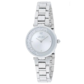 1 - Orologio donna solo tempo LiuJo Solene fondo argento TLJ2664 cassa e bracciale acciaio
