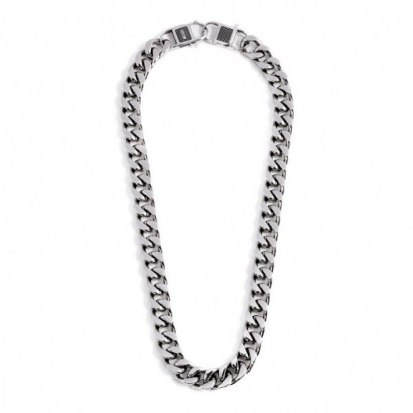 Jewelry: Marlù men's necklace 1CA0001 steel chain Man