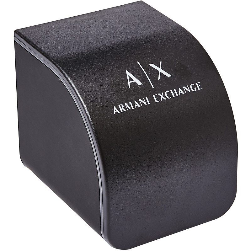 Watches: Armani Exchange AX1725 men\'s chronograph watch green steel leather  strap