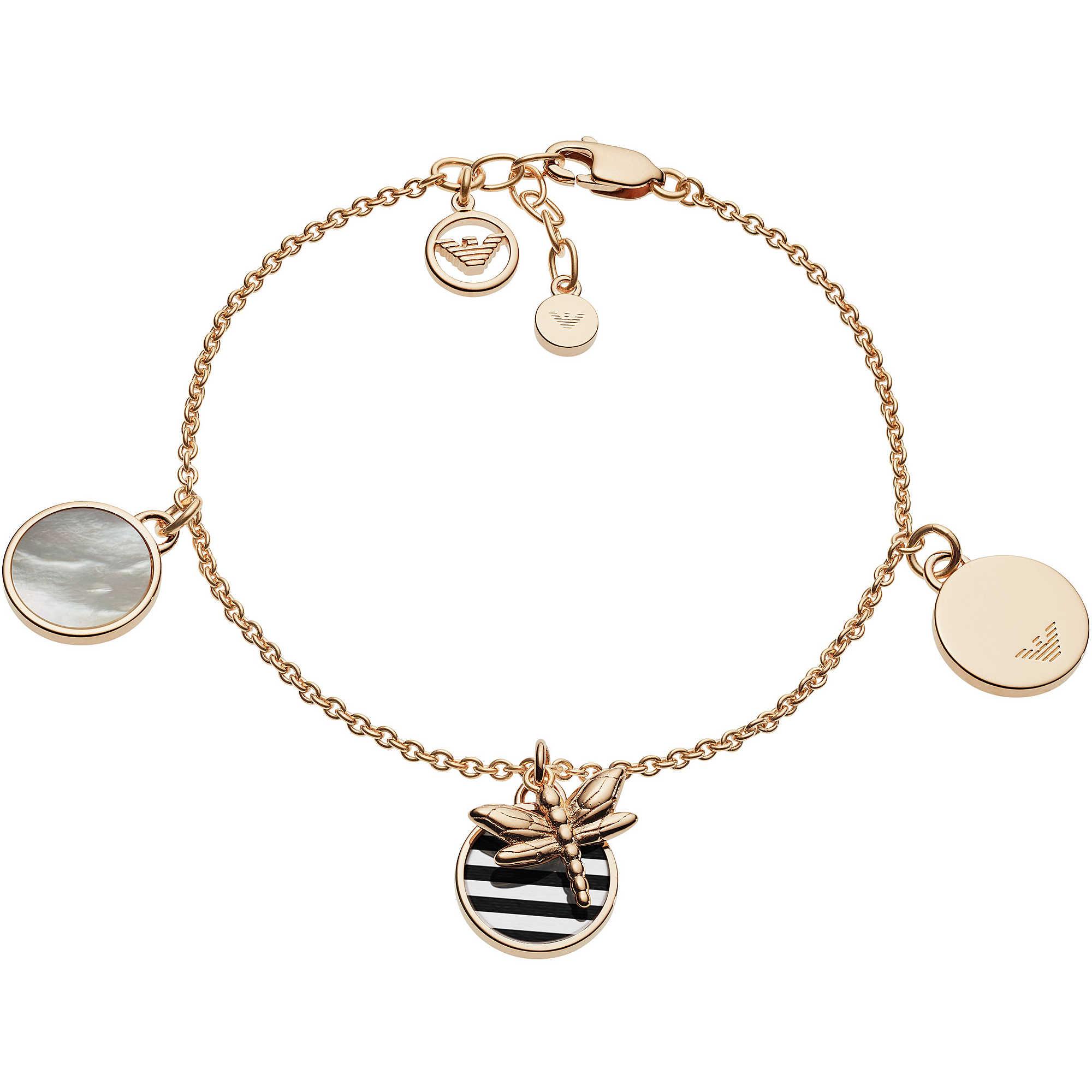 Buy Armani Exchange Men's Gold Tone Stainless Steel Bracelet | Womens  bracelets | Argos