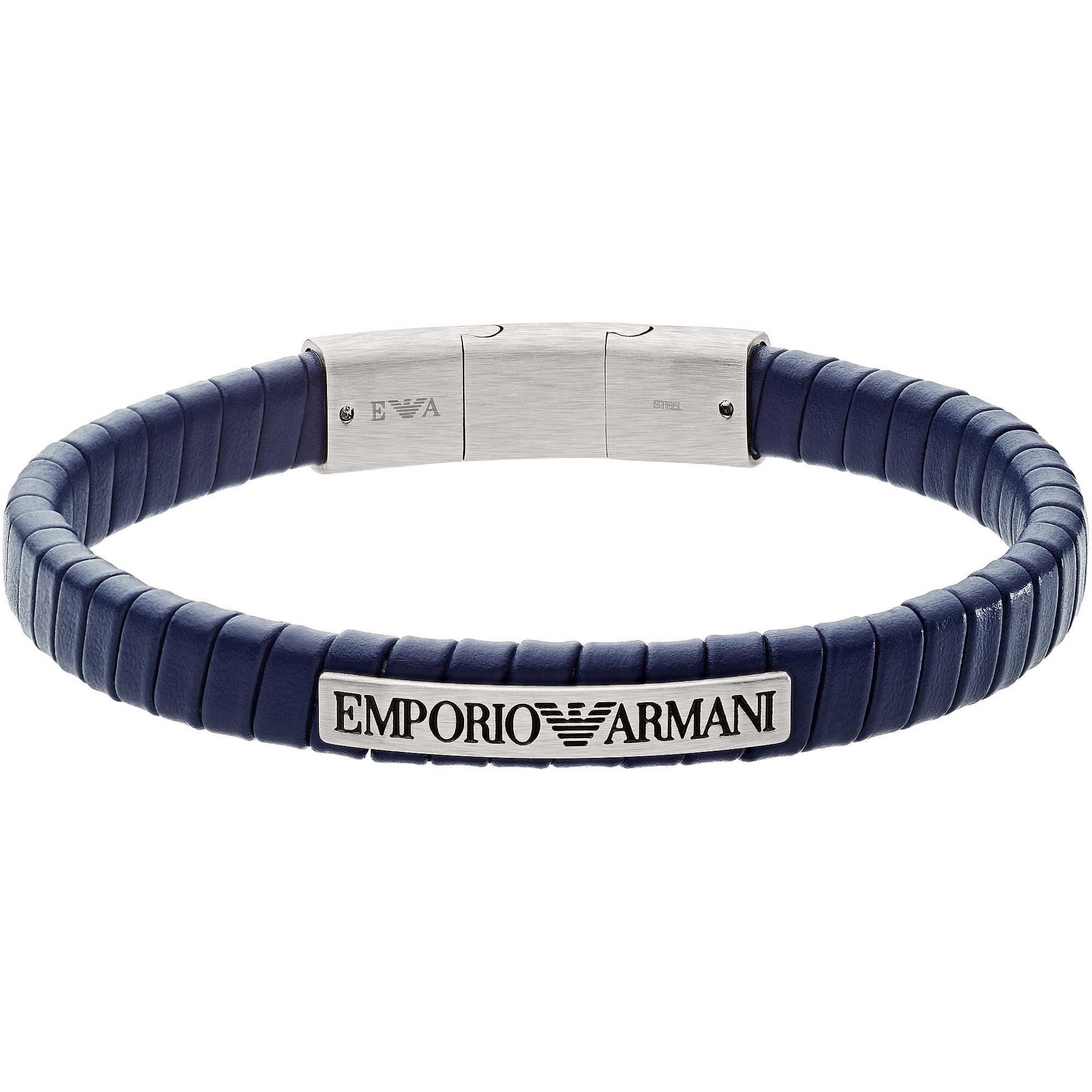 GetUSCart- Emporio Armani Men's Blue Nylon Strap Bracelet (Model:  EGS2866040), One Size