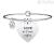 Kidult bracelet 731267 heart pendant in 316L steel and crystals Love collection