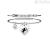 Bracelet Kidult 731274 steel 316L cupid heart pendant with enamel and crystals Love collection