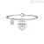Kidult bracelet 731298 heart in 316L steel and crystals Love collection