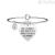 Kidult bracelet 731317 316L stainless steel heart with enamel and crystals Love collection