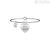 Kidult bracelet 731369 steel 316L heart pendant with crystals collection Special Moments