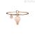Kidult bracelet 731088 steel 316L hot air rose gold balloon with crystals Free time collection