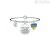 Kidult bracelet 731313 steel 316L pendant with enamel and crystals Philosophy collection.