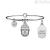 Bracelet Kidult 231549 316L steel pendant with Buddha Spirituality collection