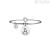 Bracelet Kidult 231555A steel 316L pendant with letter A and crystals collection Symbols