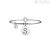 Bracelet Kidult 231555S steel 316L pendant with letter S and crystals collection Symbols