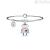 Kidult bracelet 731365 316L stainless steel Robot with enamel and crystals Symbols collection