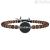 Kidult 731413 bracelet in wood with "Karma" pendant in 316L steel and crystals Collection Spiritualit