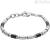 Fossil bracelet JF02924040 in stainless steel and semi-precious black Men's Dress