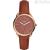 Fossil watch woman analogue leather strap model Tailor ES4420