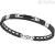 Zancan man EHB147 bracelet in 316L stainless steel with Black spinels Hi Teck collection