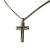Zancan men's necklace EXC484 in Sterling Silver and black spinels Cosmopolitan collection