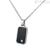 Zancan Man EHC096 necklace in 316L steel with white sapphires Hi Teck collection