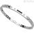 Zancan man EHB102 bracelet in stainless steel 316L with black spinel and white sapphires Hi Teck collection