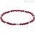 Fossil Man Bracelet JF02941040 with red beads and steel Vintage collection