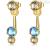 BFF76 woman Brosway earrings in brass and Swarovski Affinity collection