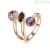 BFF84B women's Brosway ring in brass and Swarovski Affinity collection