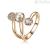 BFF85B women's Brosway ring in brass and Swarovski Affinity collection
