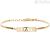 Brosway BHK239 bracelet in PVD Gold with Brave writing Chakra Collection