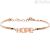 BHK241 Brosway bracelet in PVD Steel Rose Gold with Hope writing Chakra Collection.