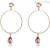 Hoop Earrings Brosway BDY26 in PVD steel Rose gold with Swarovski Destiny collection