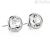 BRT33 Brosway earrings in stainless steel with Swarovski round Crystal E-Tring collection