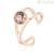 BDY33B Brosway ring in PVD steel Rose gold with Swarovski Destiny collection