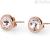 Brosway BRF22 earrings in PVD steel Pink gold with Swarovski collection Riflessi