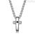 Brosway BRX09 Mens Necklace  cross in polished steel and Swarovski Crux collection