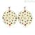 BOI22 large Brosway earrings in brass and gold plating and colored zircon Corinto collection
