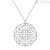 Necklace Brosway BOI03 small medallion in rhodium plated brass with white zircons Corinto collection