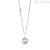 Chiama Angeli Roberto Giannotti SFA101 necklace in rosy silver with zircons and angel Charm