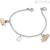 Bracelet Roberto Giannotti GIA338 angels in white and rosé silver with white zircons