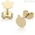 Earrings Roberto Giannotti NKT244 with angel and ladybug in 9 Kt yellow gold