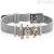 Ops Object bracelet in stainless steel with crystals Mesh collection OPSBR-563