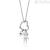 Ops Object necklace in stainless steel with heart Clasp collection OPSCL-426
