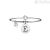 Bracelet Kidult 231555E steel 316L pendant with letter E and crystals collection Symbols