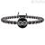 Kidult bracelet 731220 Onyx with infinity symbol pendant in 316L stainless steel Symbols collection