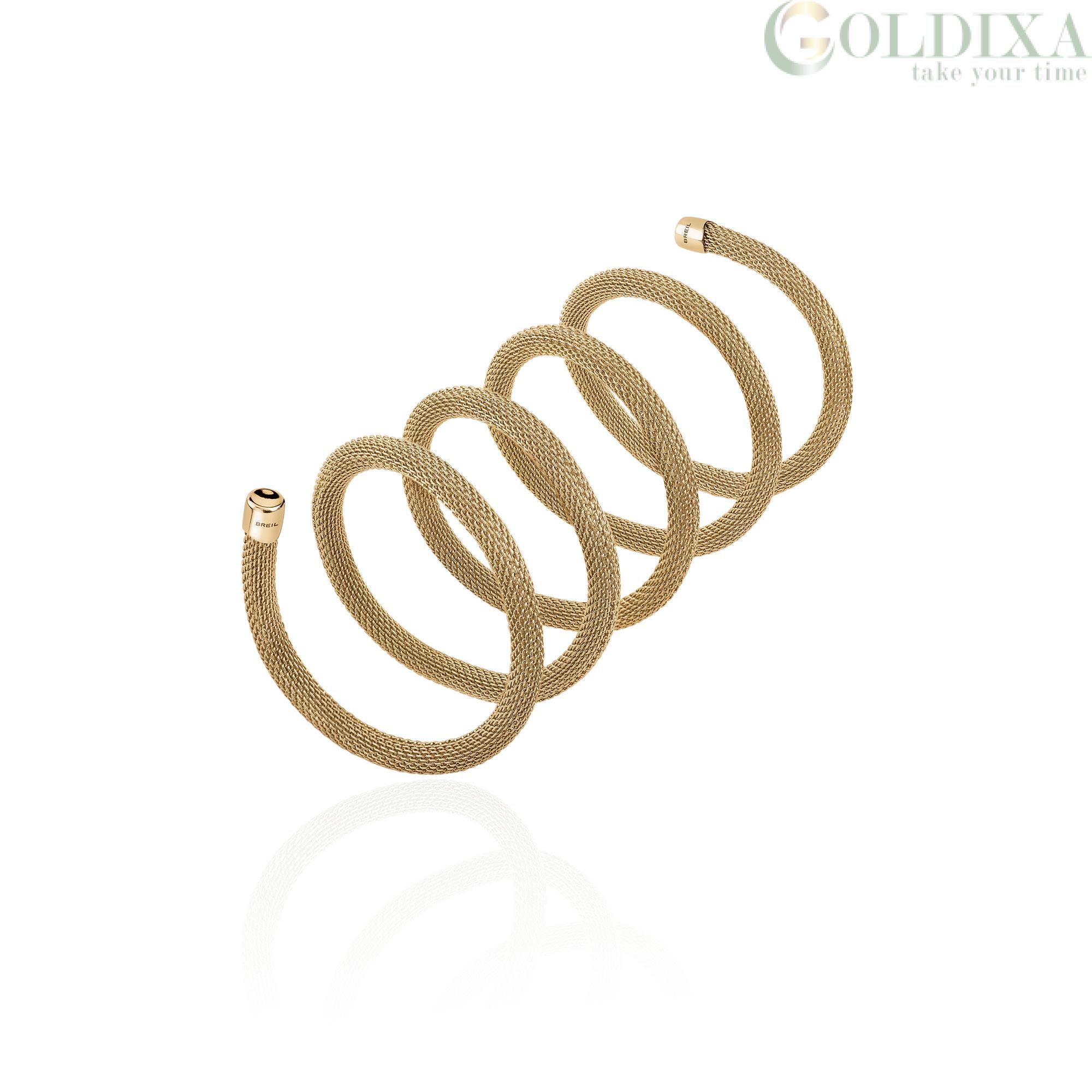 Breil Womens Bracelet Necklace NEW SNAKE TJ2718 Stainless Steel Gold Rosè |  eBay